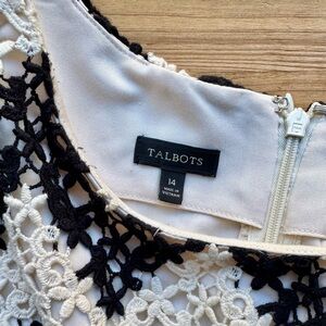 Talbots Crochet Lace Sheath Dress 14